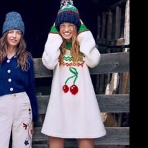 Free People Cherry Heart Mini Dress